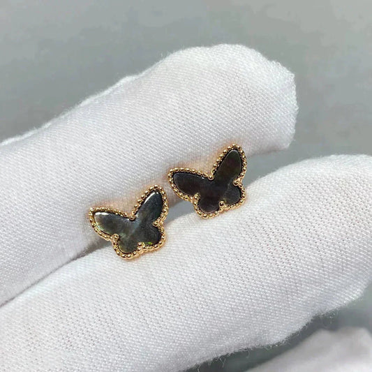 [⭐Mirelle]BUTTERFLY DARK MOP  EARRINGS