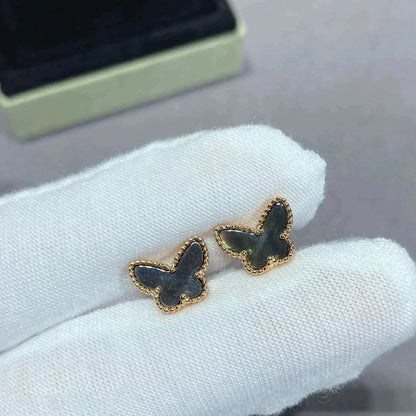 [⭐Mirelle]BUTTERFLY DARK MOP  EARRINGS