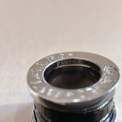 [⭐Mirelle]ZERO 1 BLACK CERAMIC SILVER NECKLACE