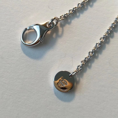 [⭐Mirelle]ZERO 1 BLACK CERAMIC SILVER NECKLACE