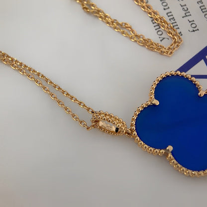 [⭐Mirelle]CLOVER 25MM NECKLACE TURQUOISE ROSE GOLD