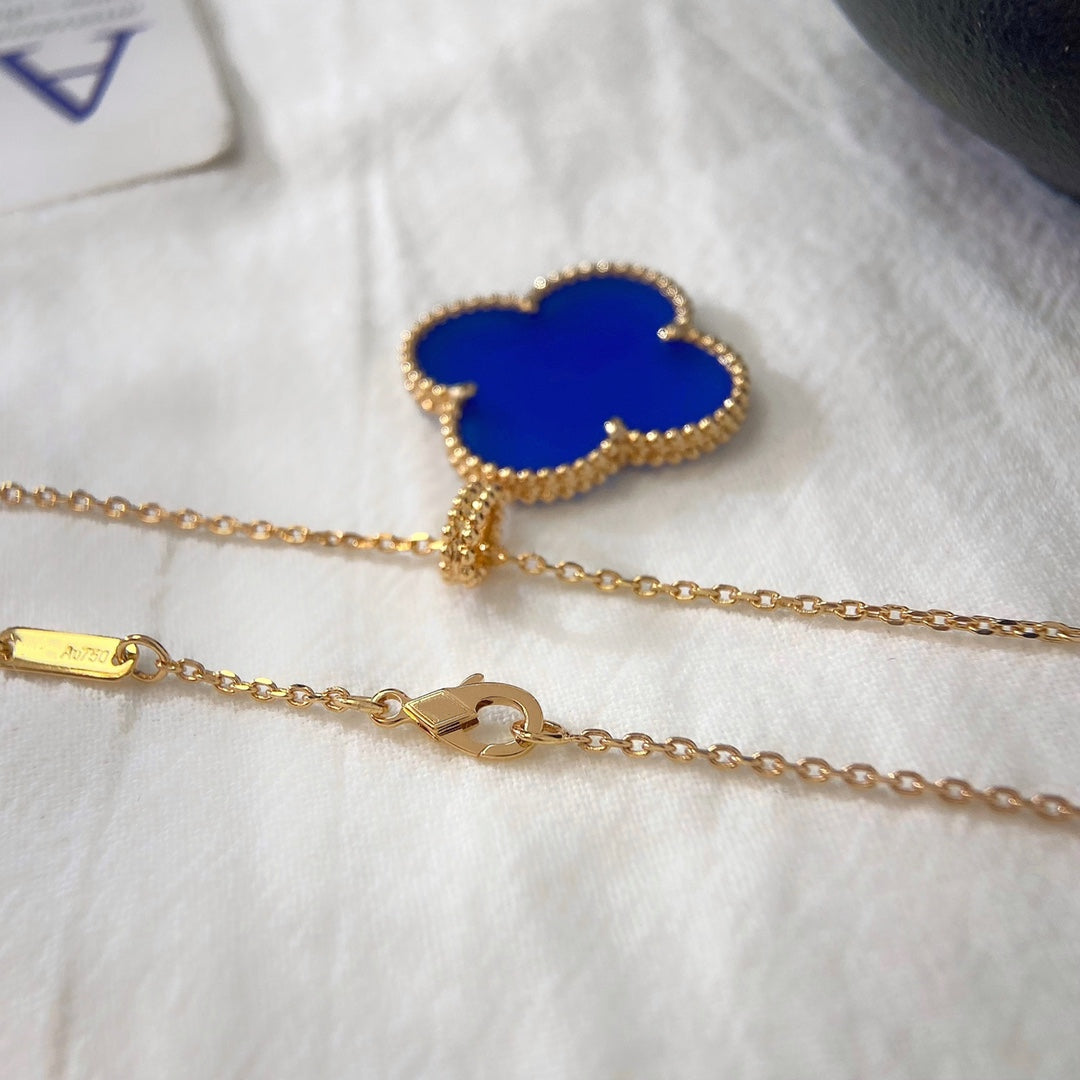 [⭐Mirelle]CLOVER 25MM NECKLACE TURQUOISE ROSE GOLD