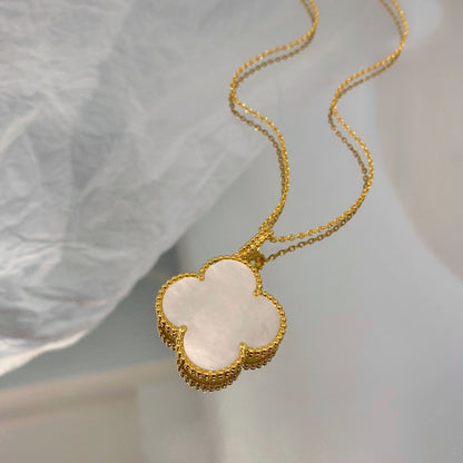 [⭐Mirelle]CLOVER 25MM MOP LARGE PENDANT NECKLACE