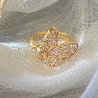 [⭐Mirelle]BUTTERFLY DIAMOND RING