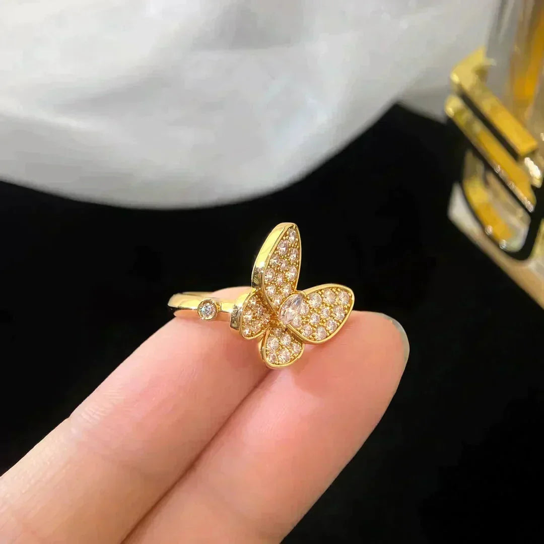[⭐Mirelle]BUTTERFLY DIAMOND RING