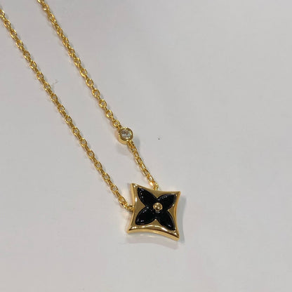 [⭐Mirelle]STAR BLACK MOP NECKLACE