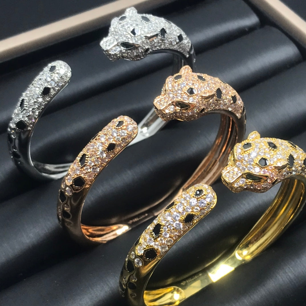 [⭐Mirelle]PANTHERE BIG BRACELET DIAMONDS