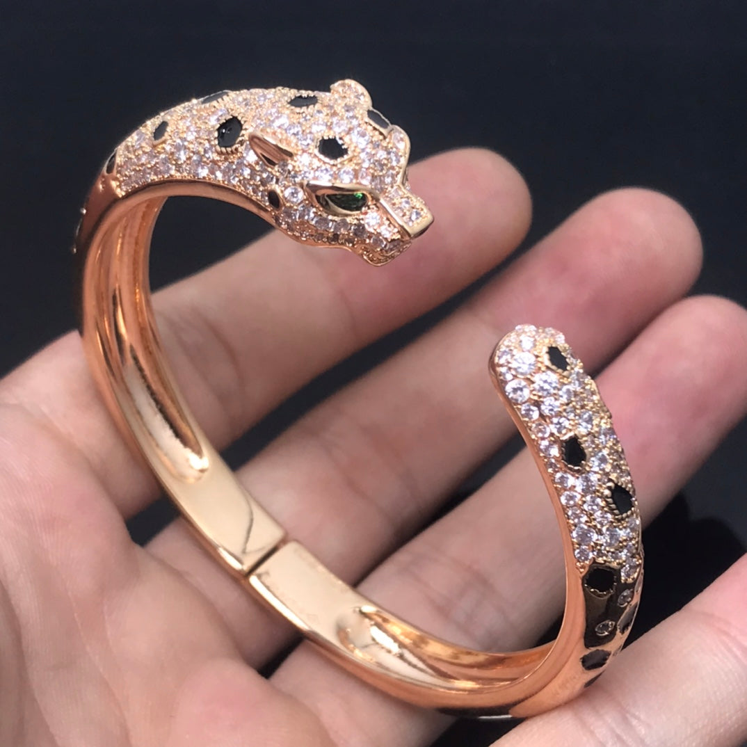 [⭐Mirelle]PANTHERE BIG BRACELET DIAMONDS