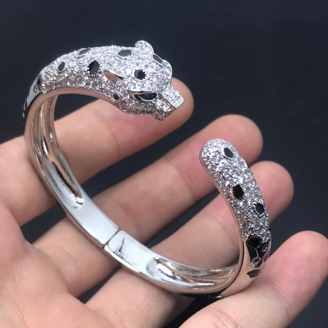 [⭐Mirelle]PANTHERE BIG BRACELET DIAMONDS