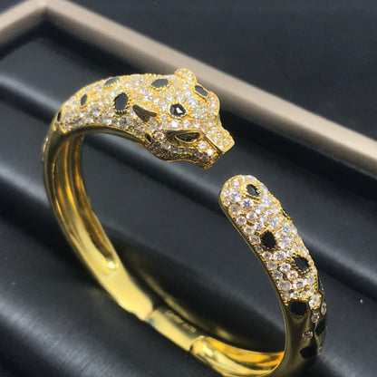 [⭐Mirelle]PANTHERE BIG BRACELET DIAMONDS