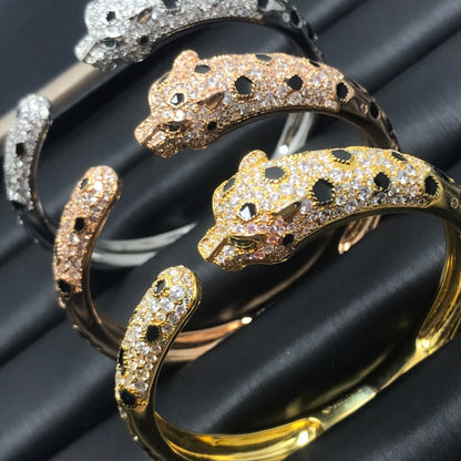 [⭐Mirelle]PANTHERE BIG BRACELET DIAMONDS
