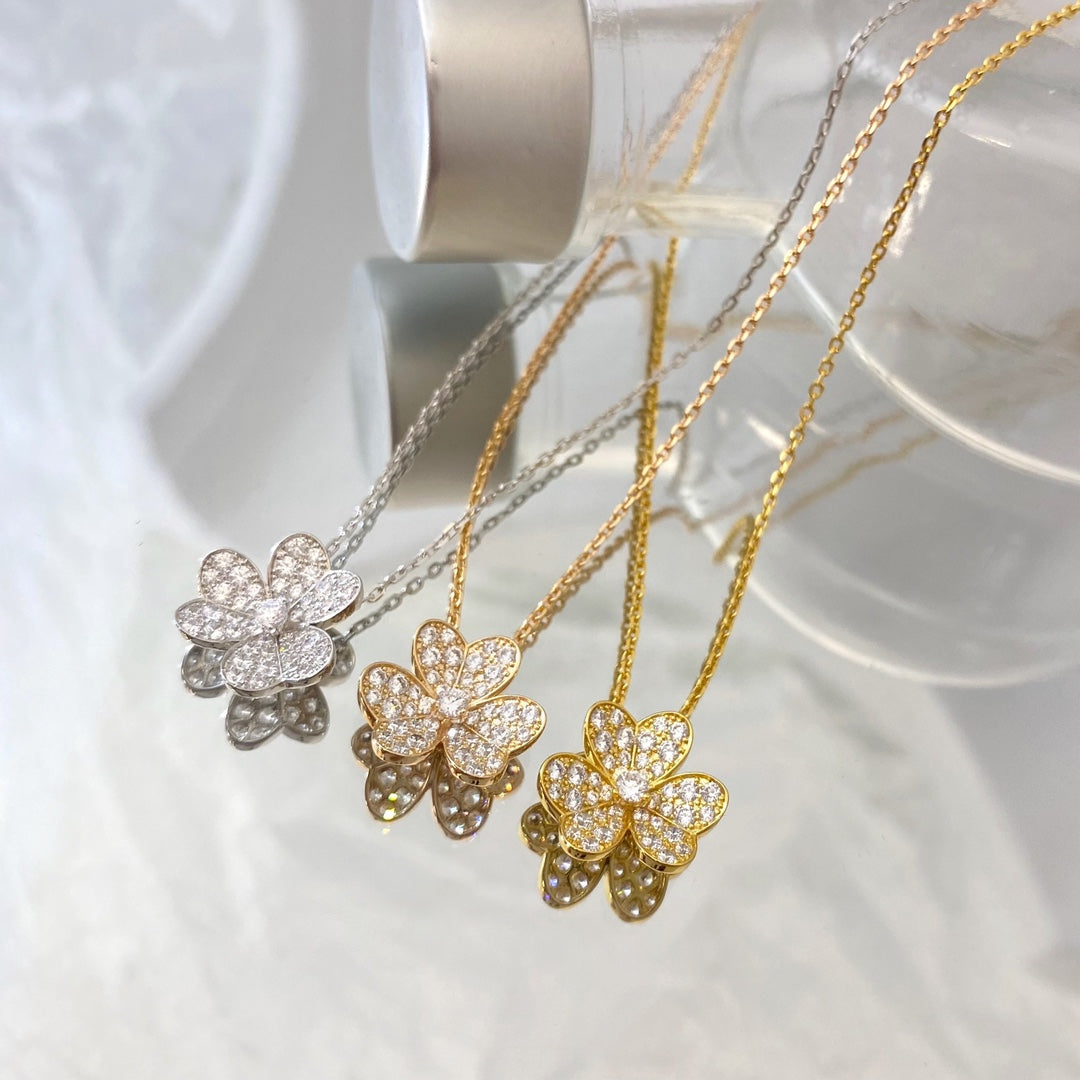 [⭐Mirelle]FLOWER DIAMOND NECKLACE
