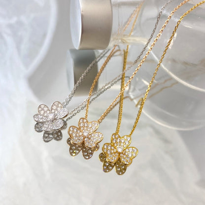 [⭐Mirelle]FLOWER DIAMOND NECKLACE