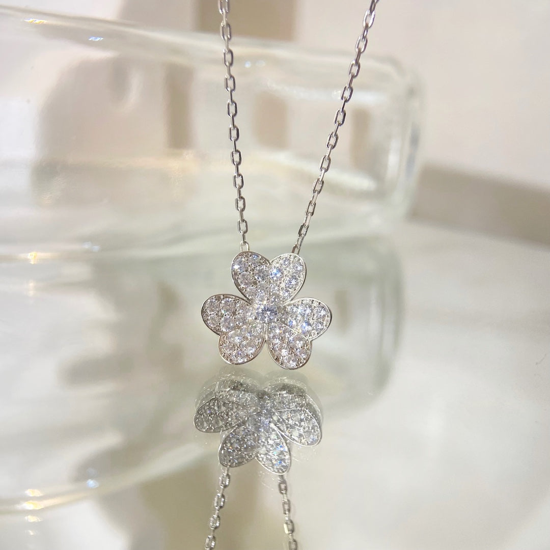 [⭐Mirelle]FLOWER DIAMOND NECKLACE