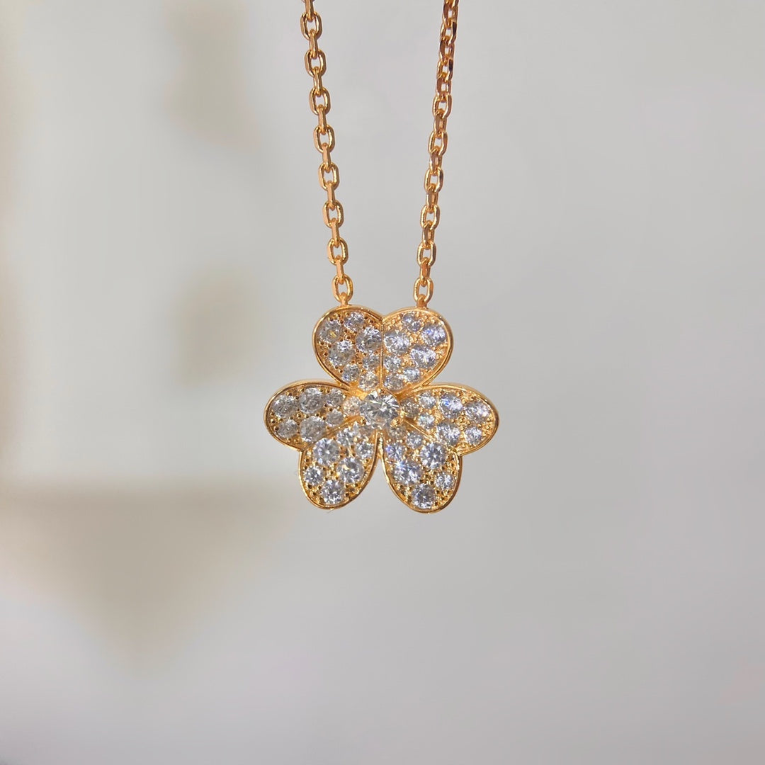 [⭐Mirelle]FLOWER DIAMOND NECKLACE