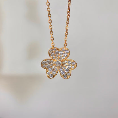 [⭐Mirelle]FLOWER DIAMOND NECKLACE