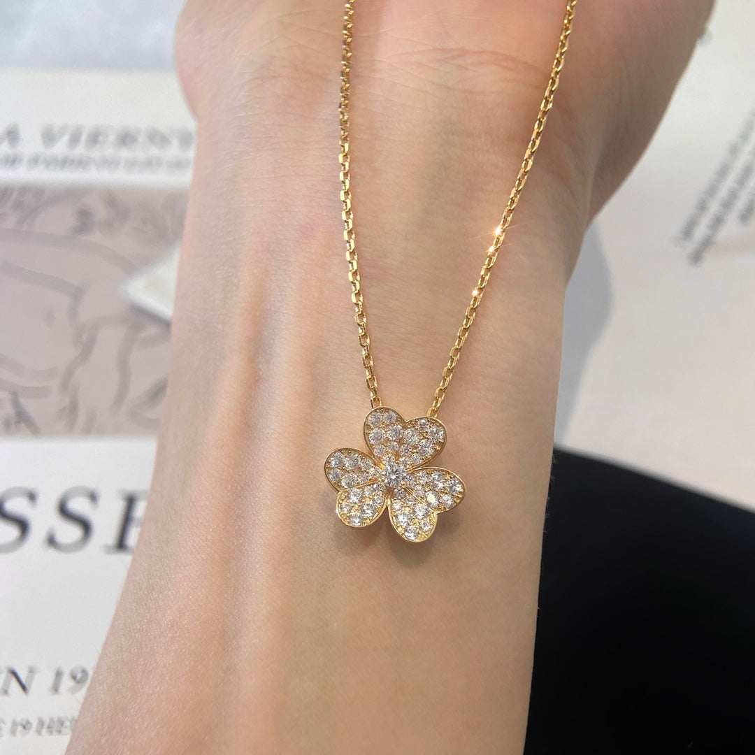 [⭐Mirelle]FLOWER DIAMOND NECKLACE