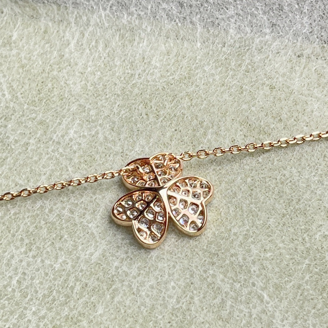 [⭐Mirelle]FLOWER DIAMOND NECKLACE