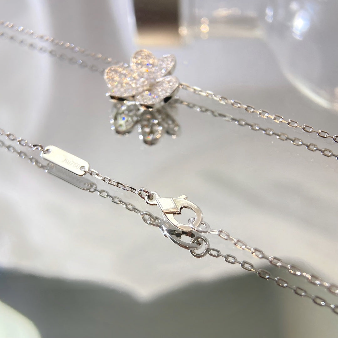 [⭐Mirelle]FLOWER DIAMOND NECKLACE