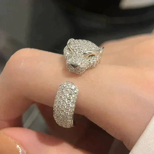[⭐Mirelle]PANTHERE 5.5MM ALL DIAMOND RING