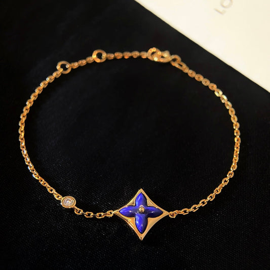 [⭐Mirelle]COLOR STAR PINK GOLD DIAMOND BRACELET