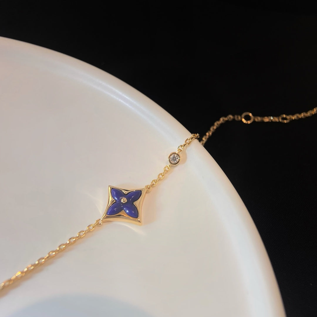[⭐Mirelle]COLOR STAR PINK GOLD DIAMOND BRACELET
