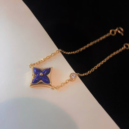[⭐Mirelle]COLOR STAR PINK GOLD DIAMOND BRACELET