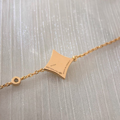 [⭐Mirelle]COLOR STAR PINK GOLD DIAMOND BRACELET