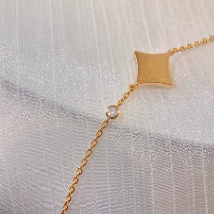 [⭐Mirelle]COLOR STAR PINK GOLD DIAMOND BRACELET