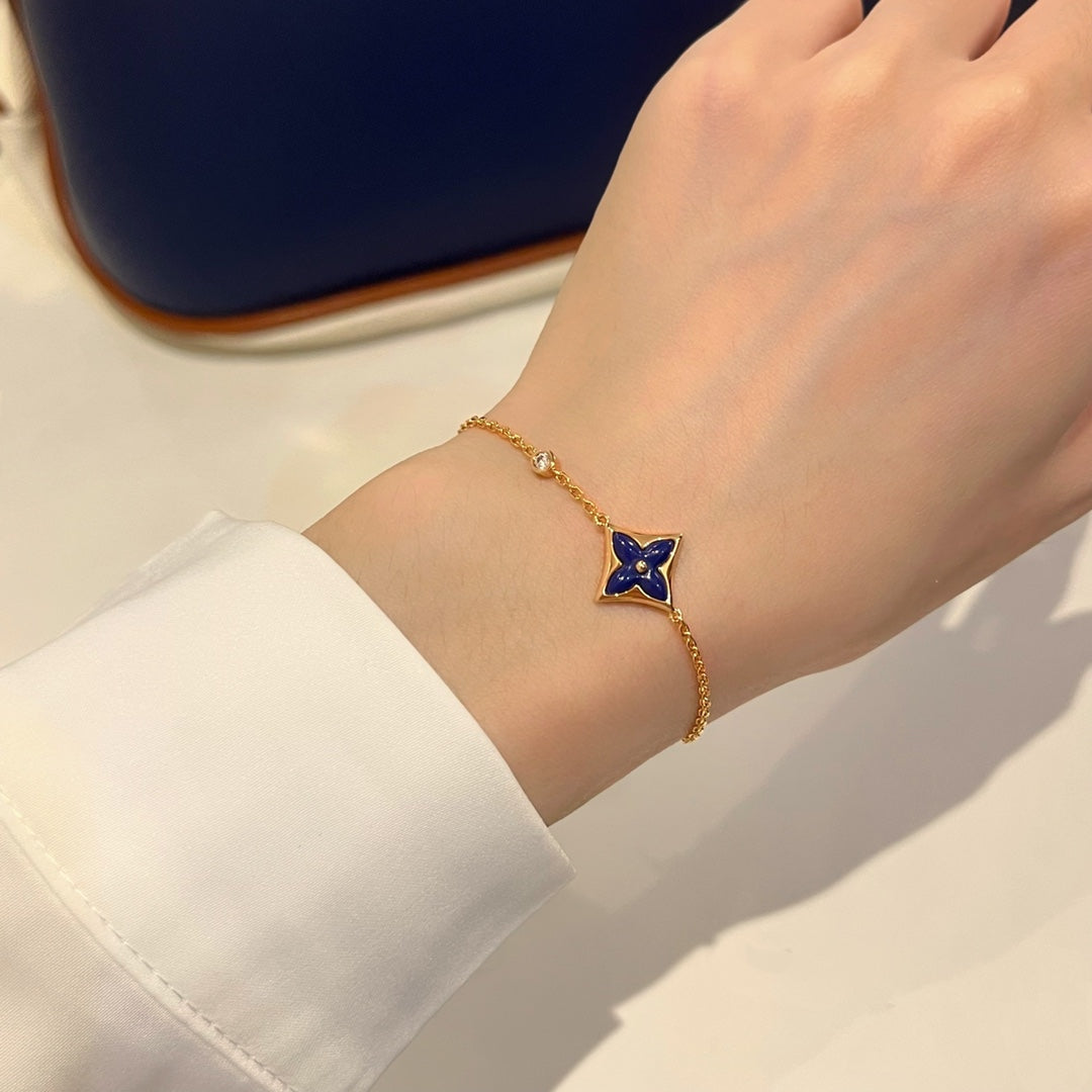 [⭐Mirelle]COLOR STAR PINK GOLD DIAMOND BRACELET