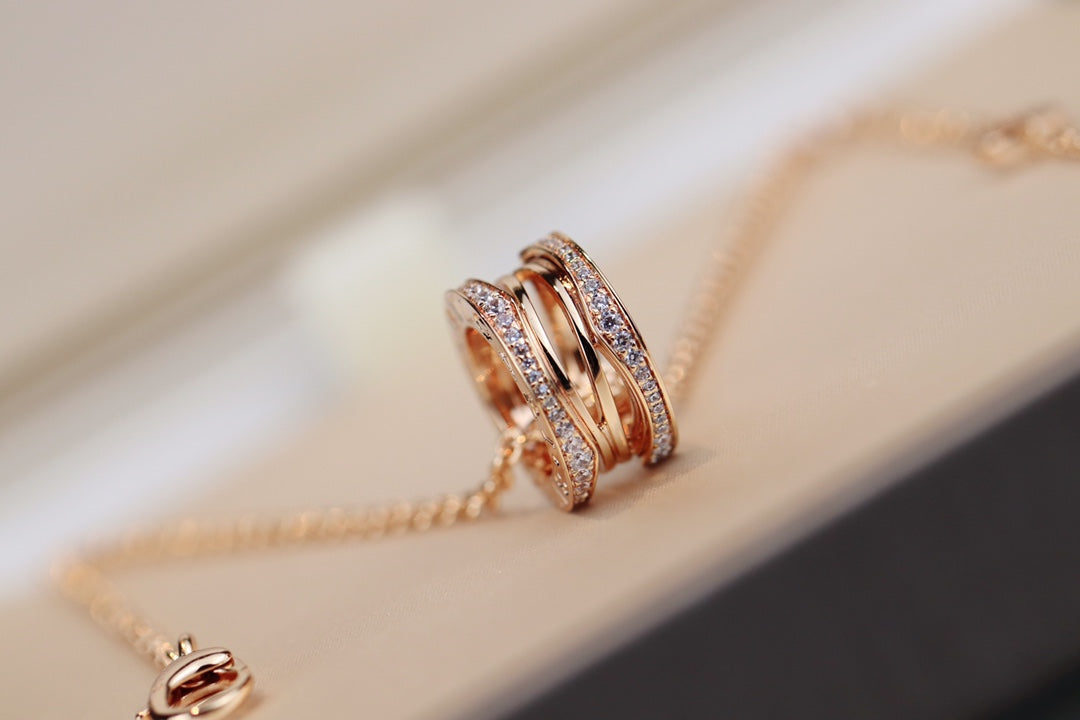 [⭐Mirelle]ZERO 1 PINK GOLD NECKLACE