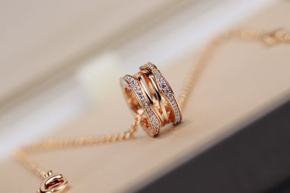 [⭐Mirelle]ZERO 1 PINK GOLD NECKLACE