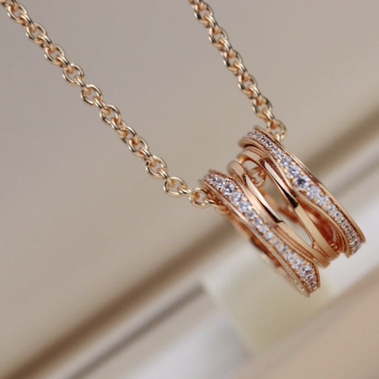 [⭐Mirelle]ZERO 1 PINK GOLD NECKLACE