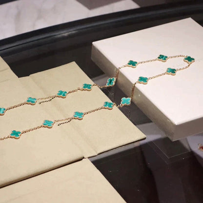 [⭐Mirelle]CLOVER 20 MOTIFS MALACHITE GOLD
