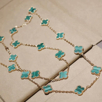 [⭐Mirelle]CLOVER 20 MOTIFS MALACHITE GOLD