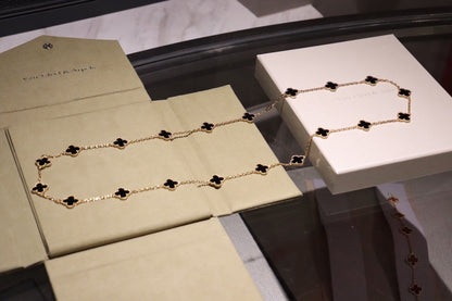 [⭐Mirelle]CLOVER 20 MOTIFS ONYX ROSE GOLD
