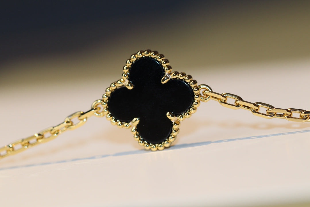 [⭐Mirelle]CLOVER 20 MOTIFS ONYX ROSE GOLD
