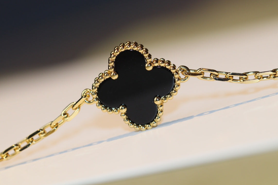 [⭐Mirelle]CLOVER 20 MOTIFS ONYX ROSE GOLD