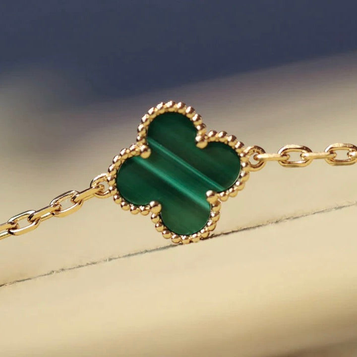 [⭐Mirelle]CLOVER 20 MOTIFS MALACHITE GOLD