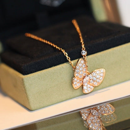 [⭐Mirelle]BUTTERFLY DIAMOND NECKLACE