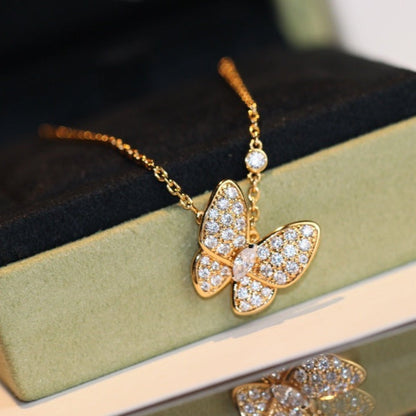 [⭐Mirelle]BUTTERFLY DIAMOND NECKLACE