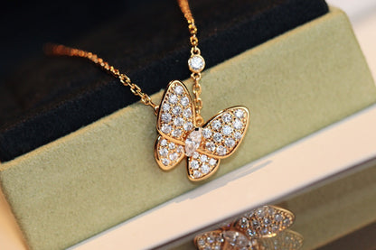 [⭐Mirelle]BUTTERFLY DIAMOND NECKLACE