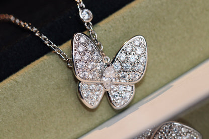 [⭐Mirelle]BUTTERFLY DIAMOND NECKLACE