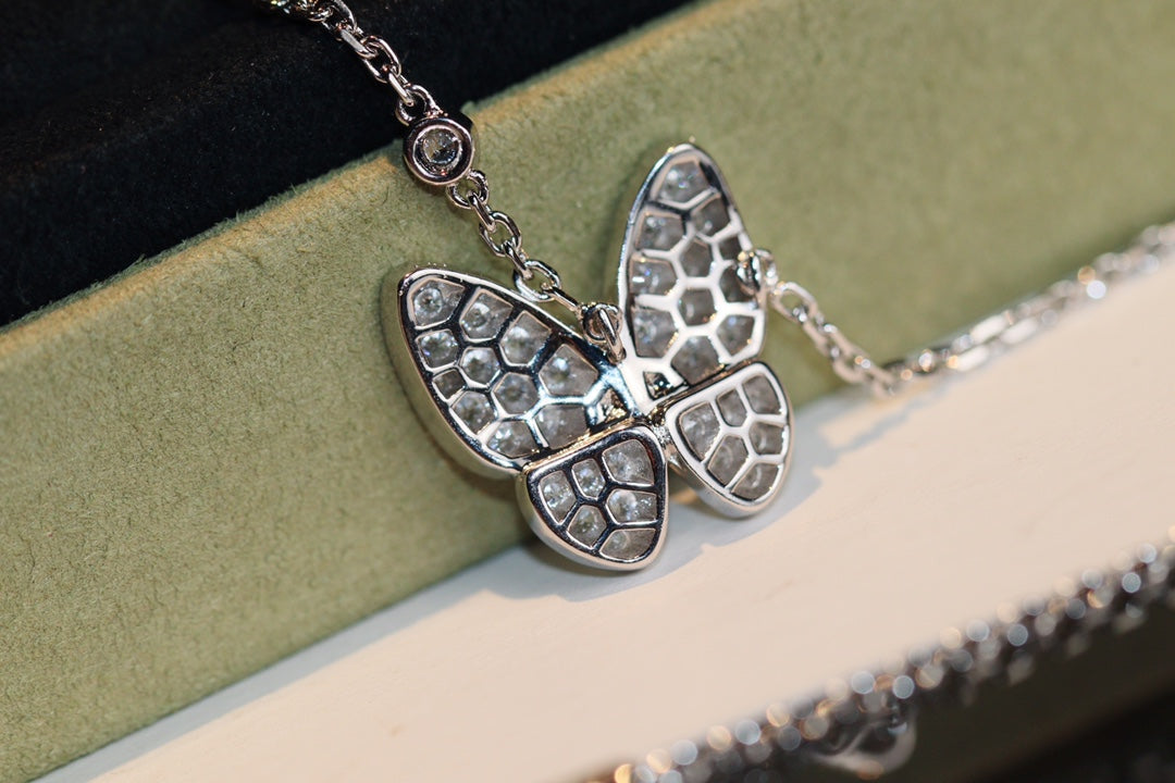 [⭐Mirelle]BUTTERFLY DIAMOND NECKLACE