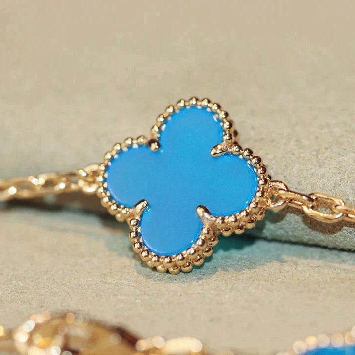 [⭐Mirelle]CLOVER 20 MOTIFS TURQUOISE GOLD
