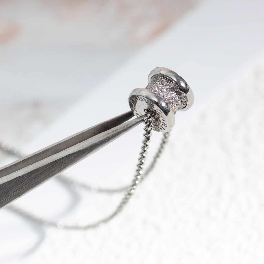 [⭐Mirelle]ZERO 1 SILVER DIAMOND NECKLACE