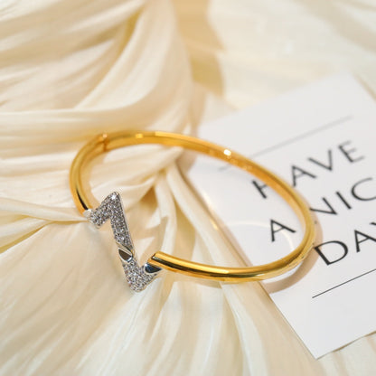 [⭐Mirelle]VOLTE UPSITE DOWN GOLD DIAMOND BRACELET