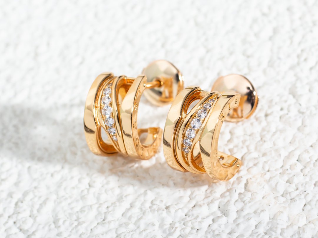 [⭐Mirelle]ZERO 1 PINK GOLD DIAMONDS EARRINGS