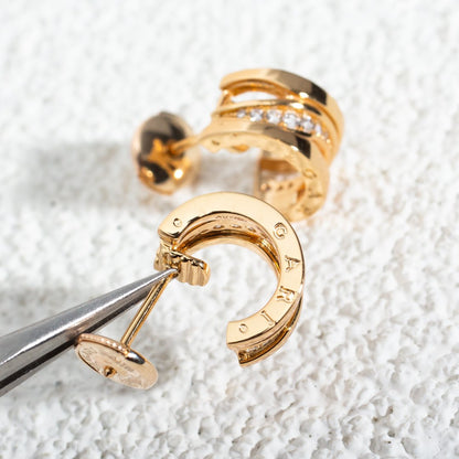 [⭐Mirelle]ZERO 1 PINK GOLD DIAMONDS EARRINGS
