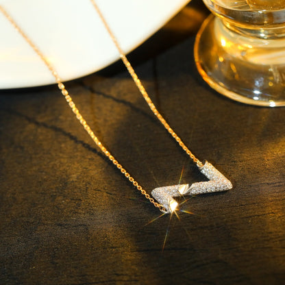 [⭐Mirelle]VOLT SILVER DIAMOND PEDANT NECKLACE